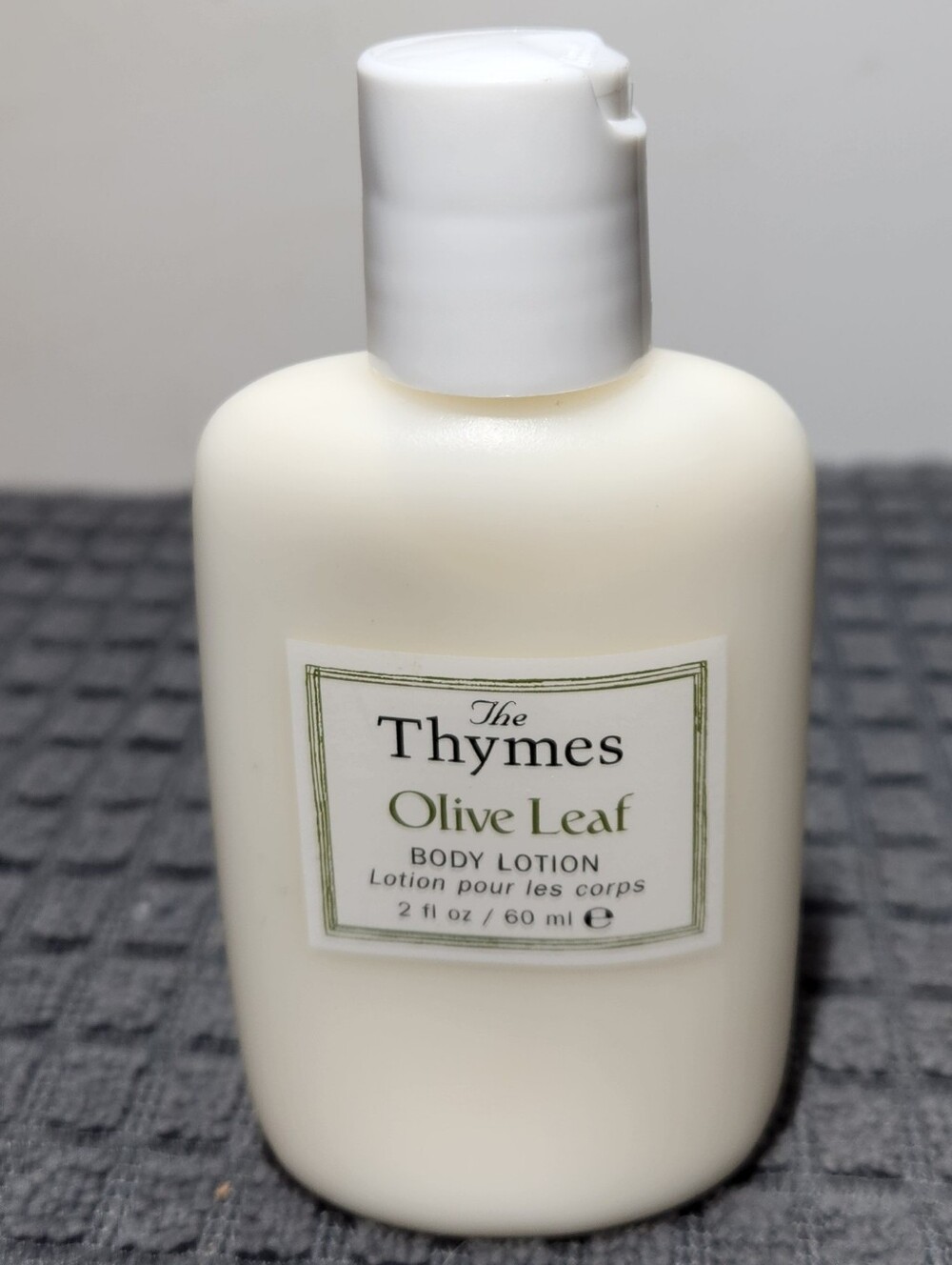 Thymes Olive Leaf Body Lotion Travel Size 2oz Bottle